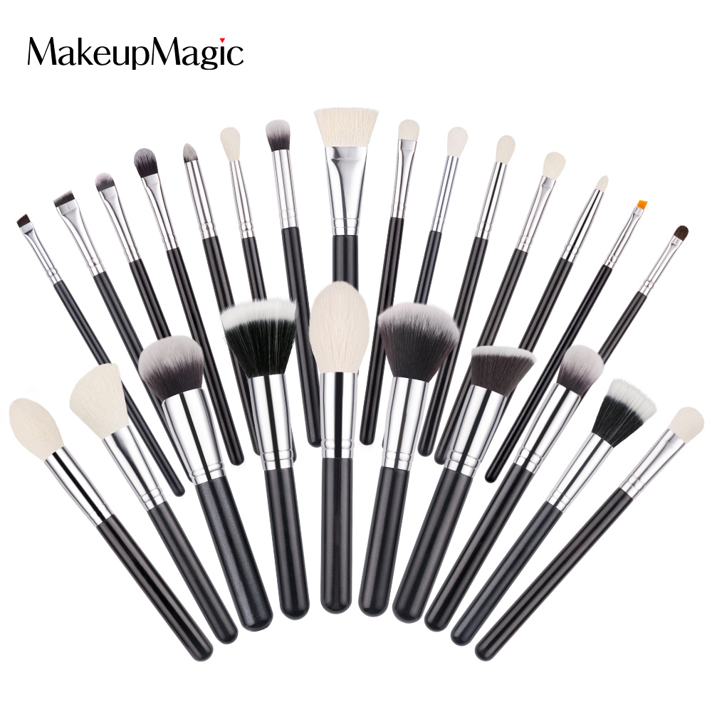고급 메이크업 브러쉬 25세트 파우치포함 Professional Makeup Brush Set 25pcs (Black)