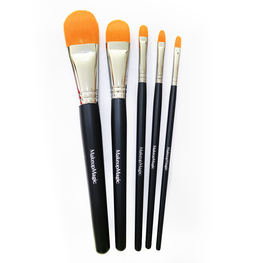 페이스&바디페인팅, 분장용 둥근브러쉬 세트 5pcs - Filbert Brush Set