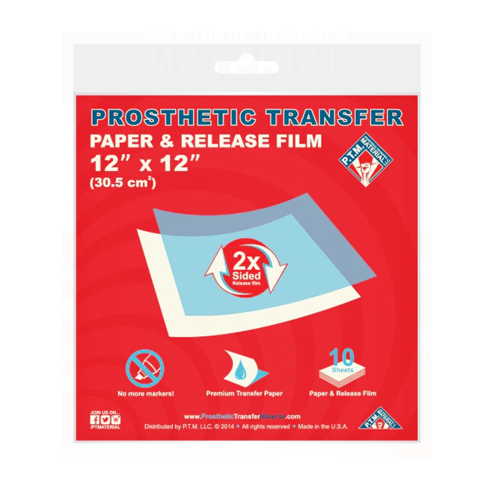 트랜스퍼 페이퍼 및 필름 10장 세트 (30cm x 30cm) TRANSFER PAPER & RELEASE FILM (12" X 12")