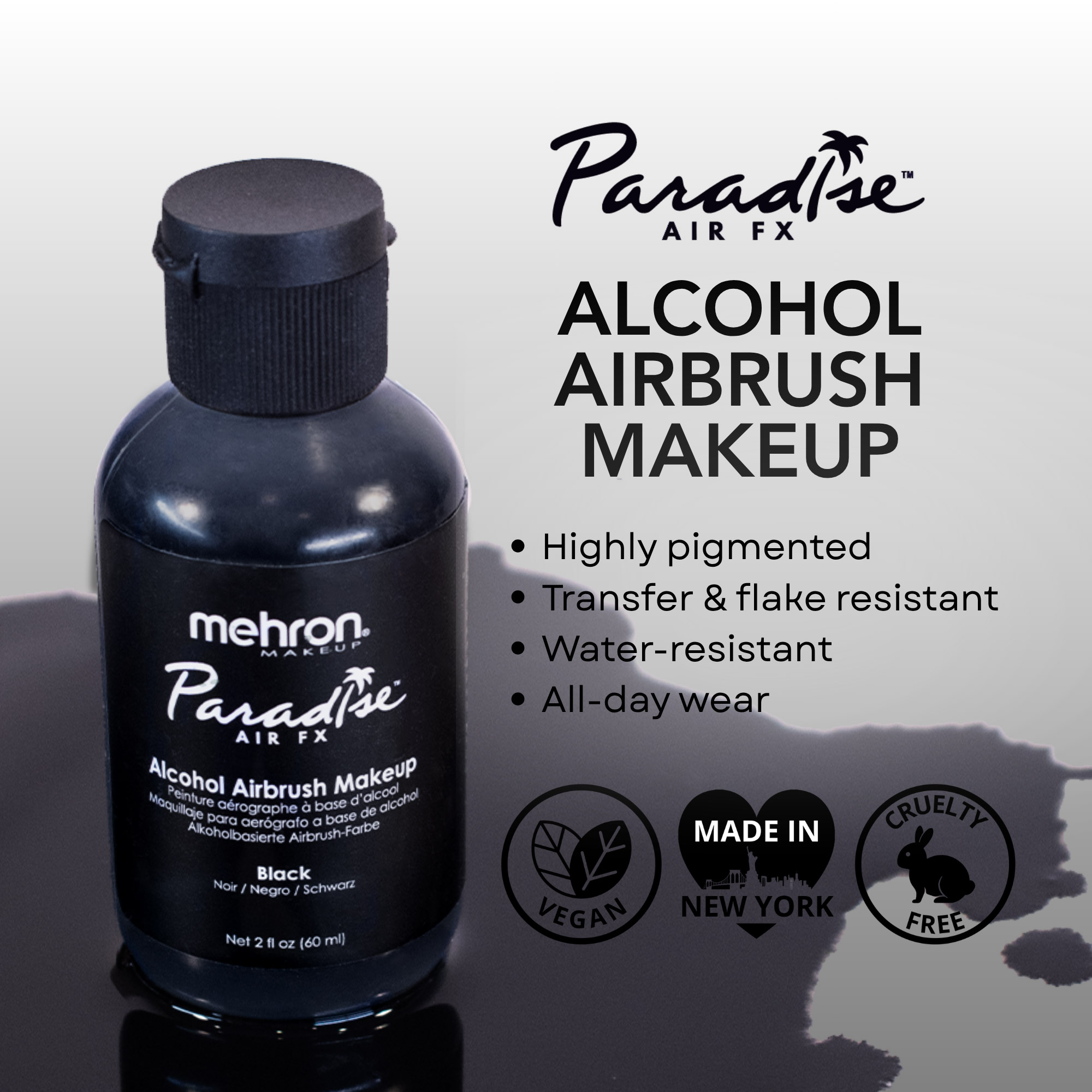 파라다이스 에어 FX 알코올 에어브러쉬 메이크업  Mehron Paradise Air FX&trade;