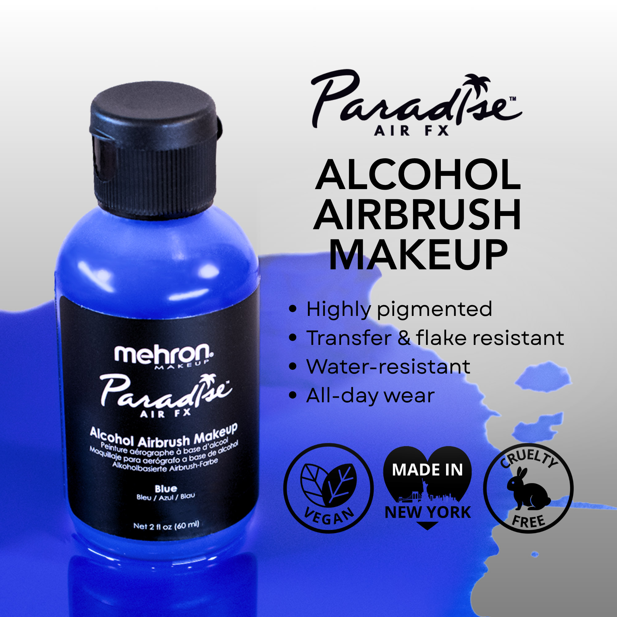 파라다이스 에어 FX 알코올 에어브러쉬 메이크업  Mehron Paradise Air FX&trade;