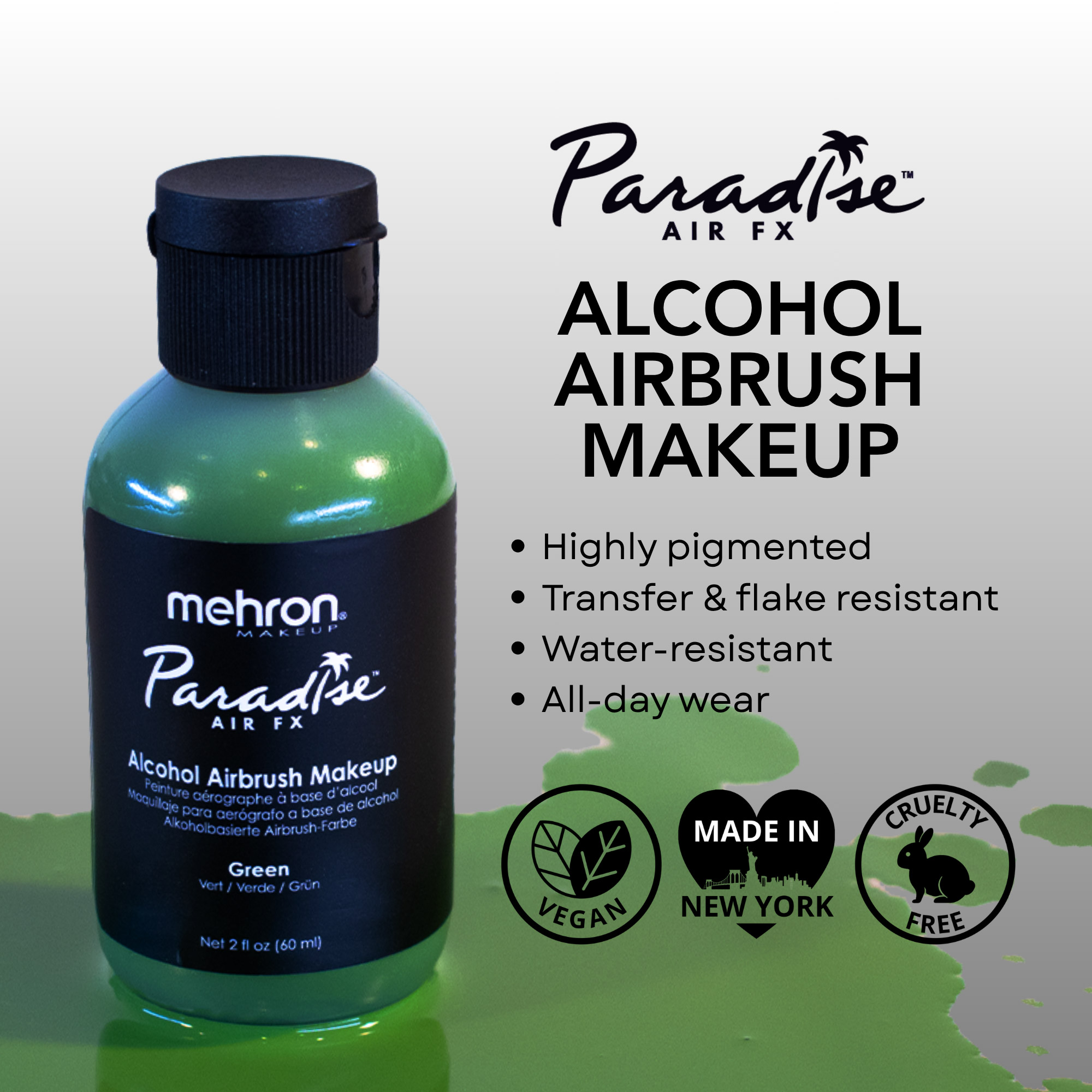 파라다이스 에어 FX 알코올 에어브러쉬 메이크업  Mehron Paradise Air FX&trade;