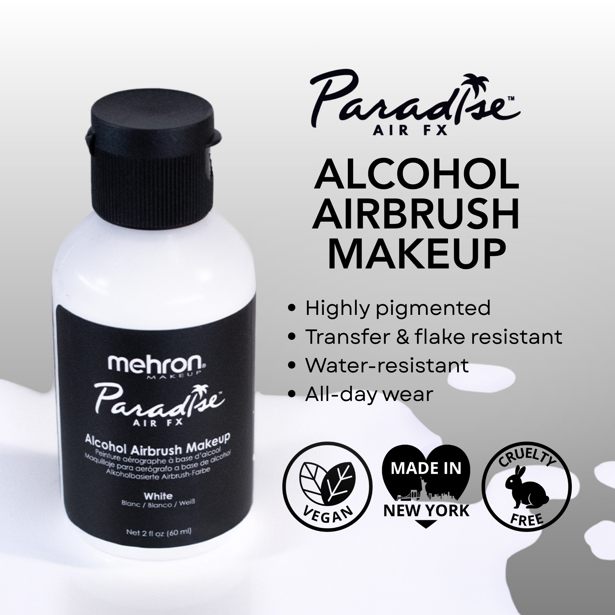 파라다이스 에어 FX 알코올 에어브러쉬 메이크업  Mehron Paradise Air FX&trade;