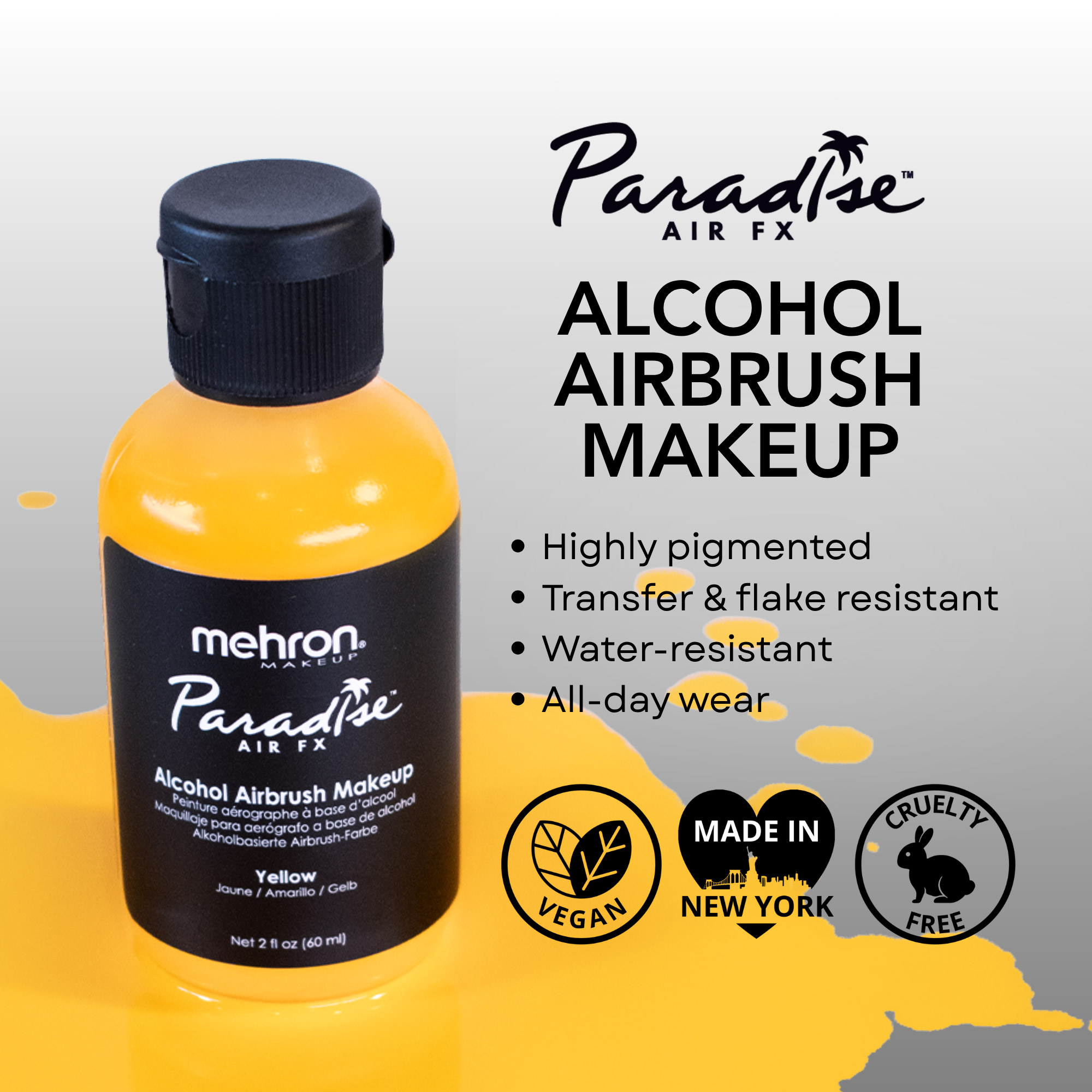 파라다이스 에어 FX 알코올 에어브러쉬 메이크업  Mehron Paradise Air FX&trade;