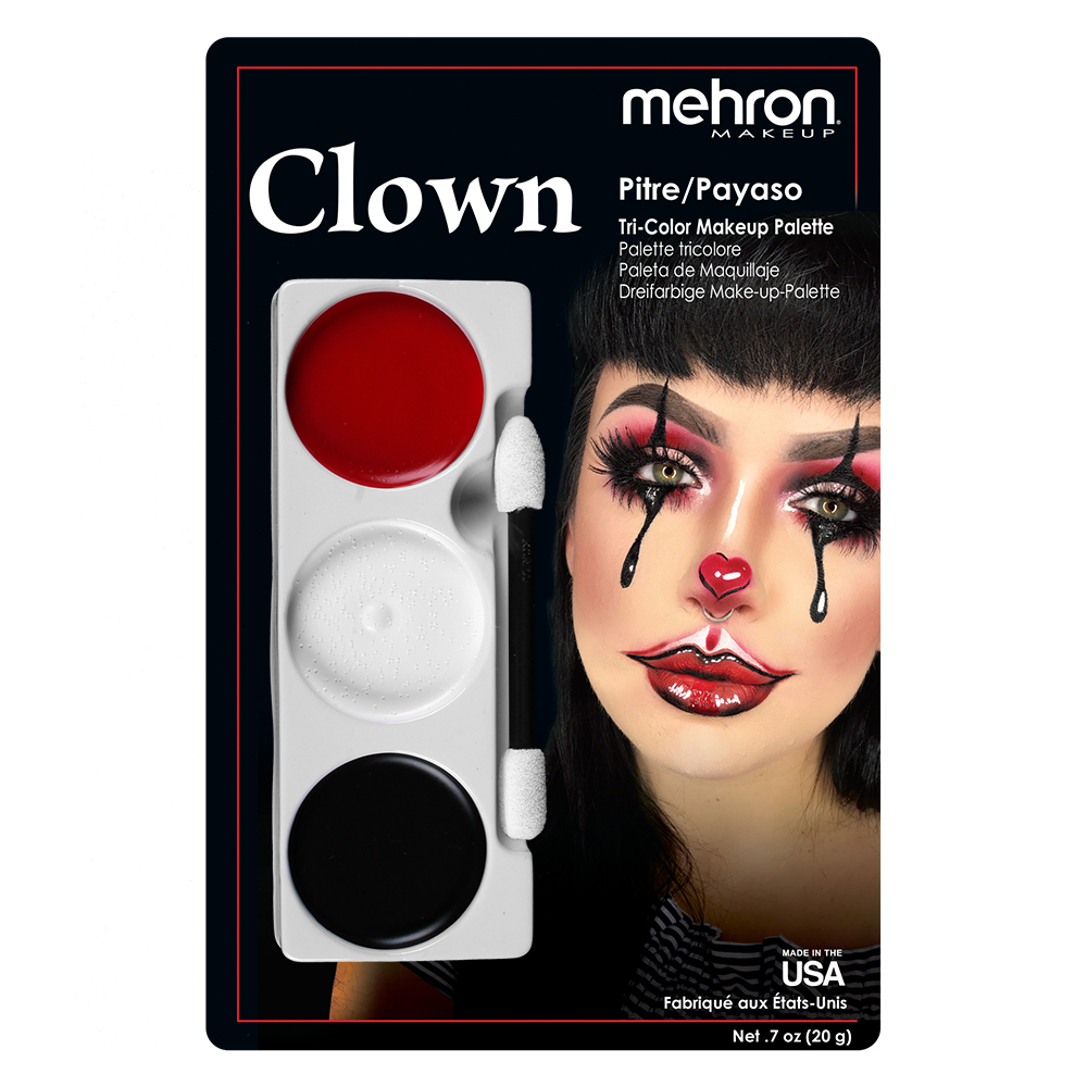 3색 메이크업 팔레트 (유성,크림) 빨강,하양,검정 tri-color makeup palettes