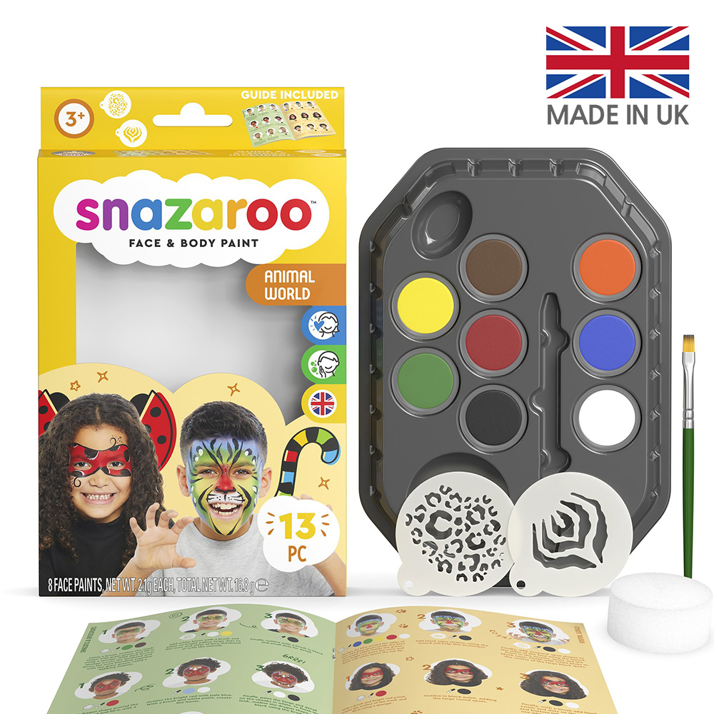 영국 스나자루 페이스페인팅 캐릭터 키트 - 애니멀 SNAZAROO FACE BODY PAINT KIT-ANIMAL