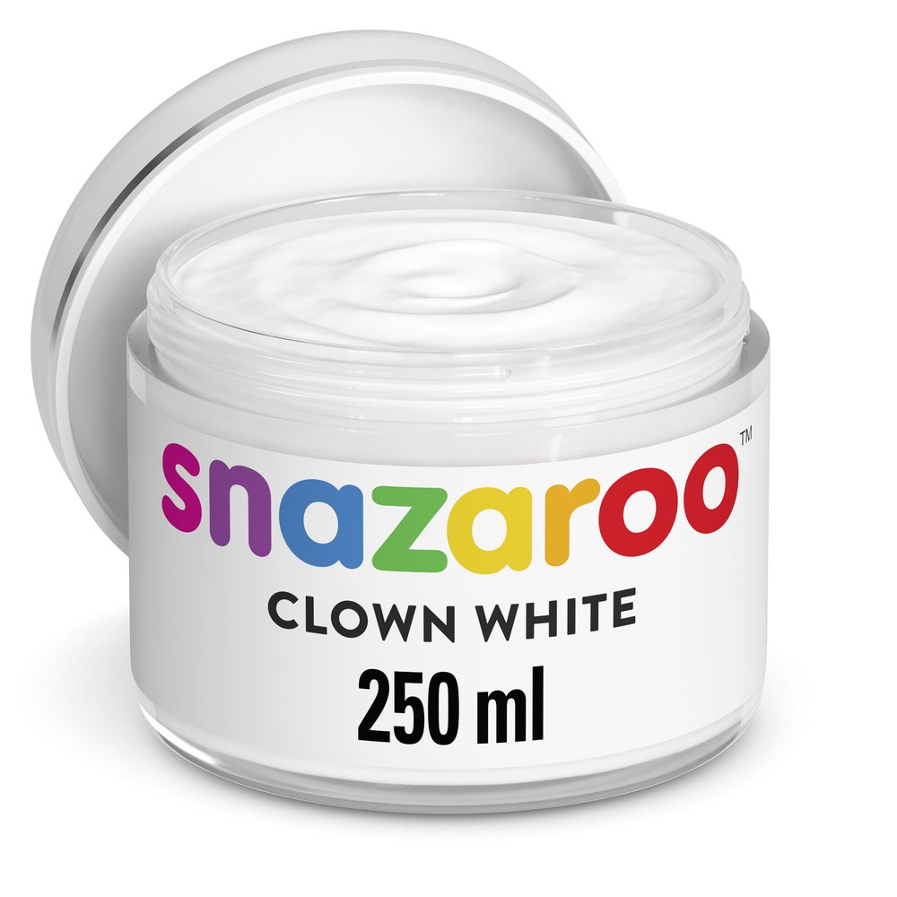 영국 스나자루 페이스 바디페인팅 크라운화이트 (베이스용) - 50ml 250ml CLOWN WHITE FACE PAINT