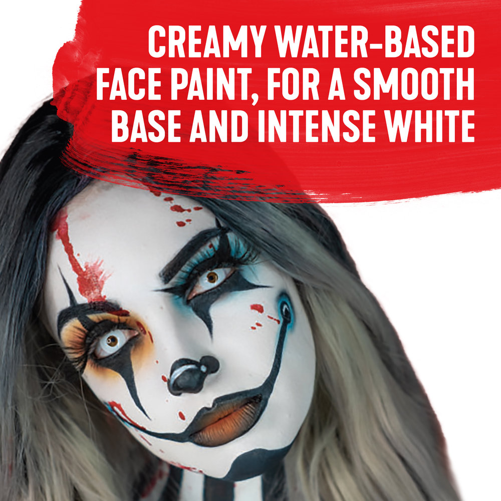 영국 스나자루 페이스 바디페인팅 크라운화이트 (베이스용) - 50ml 250ml CLOWN WHITE FACE PAINT