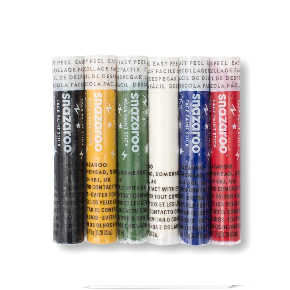 영국 스나자루 페이스페인팅 스틱-레인보우 Snazaroo face paint Sticks -Rainbow