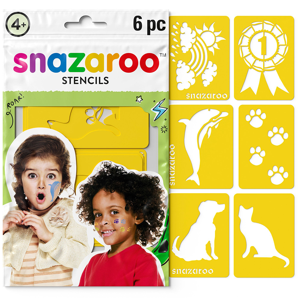 영국 스나자루 페이스페인팅 스텐실-레인보우 Snazaroo Stencil Rainbow