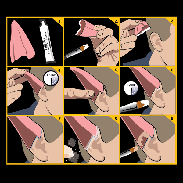 엘프 귀 블랙라벨 라텍스 - Black Label Latex 008 Elf ears